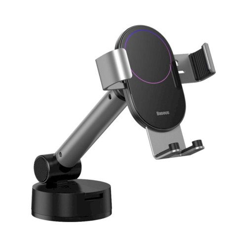 Автотримач Baseus Simplism gravity car mount holder with suction base, Silver