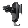 Автотримач для мобiльного Baseus Future Gravity Car Mount （Round Air Outlet), Black