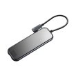 USB-хаб Baseus USB3.1 Type-C --> HDMI/USB3.0x3//RJ45/PD, Grey