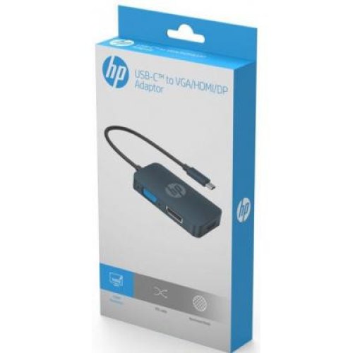 Док-станція USB3.1 Type-C --> HDMI/VGA/DP DHC-CT200 HP