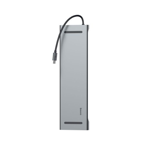USB-хаб Baseus USB3.1 Type-C --> HDMI*2/VGA/RJ45 Gigabit/USB3.0x3/3.5mm/Micro SD/PD 60W, Grey