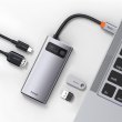 USB-хаб Baseus 4in1 USB3.1 Type-C --> USB Type C PD 100W/HDMI 4K 30 Hz/USB 3.2 Gen1/1*USB 2.0, Grey