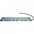 USB-хаб Baseus USB3.1 Type-C --> HDMI/VGA/RJ45 Gigabit/USB3.0x3/3.5mm/Micro SD/PD 60W, Grey