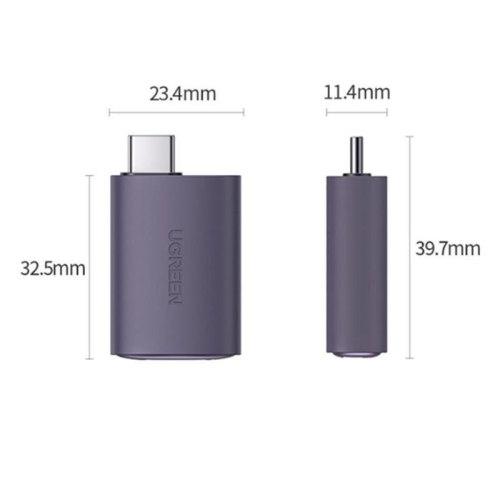 Перехідник USB 2.0 Type-C --> HDMI F UGREEN (US320) Косм Сірий