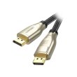 Кабель DisplayPort M - M 2.0 м, V1.4 8K Zinc Alloy Shell DP112 чорний UGREEN