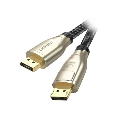 Кабель DisplayPort M - M 2.0 м, V1.4 8K Zinc Alloy Shell DP112 чорний UGREEN