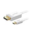 Кабель UGREEN USB Type C to DP Cable 1.5m MM139 (White)