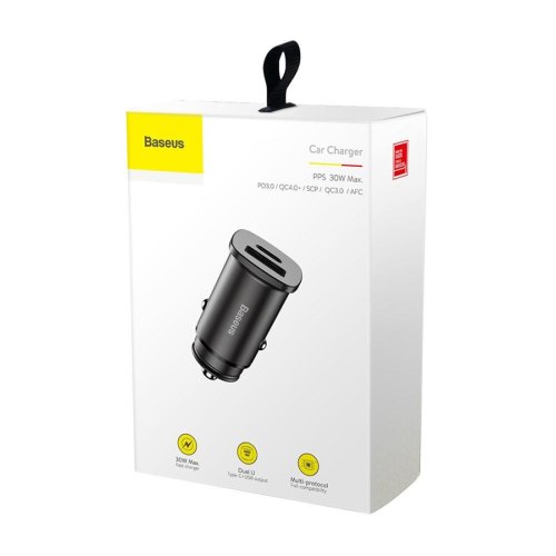 АЗП Baseus PPS Car Charger(30W PD3.0 QC4.0+ SCP ) Black
