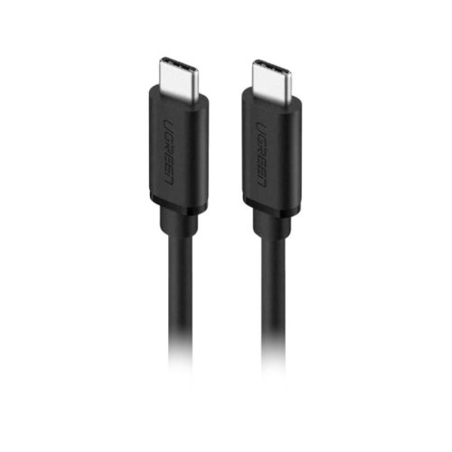 Кабель USB 2.0 Type-C M-M, 2 м, (18W) Чорний, Cable Nickel Plating US286 UGREEN