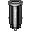 Автомобільний зарядний пристрій Baseus Square metal A+A 30W Black