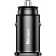 Автомобільний зарядний пристрій Baseus Square metal A+A 30W Black