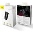 Автомобільний зарядний пристрій Baseus Square metal A+A 30W Black