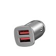 Автомобільний зарядний пристрій Baseus Square metal A+A 30W Black
