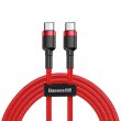 Кабель Baseus Cafule USB Cable Type-C to Type-C 3A 1m Red