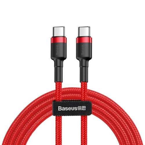 Кабель Baseus Cafule USB Cable Type-C to Type-C 3A 1m Red