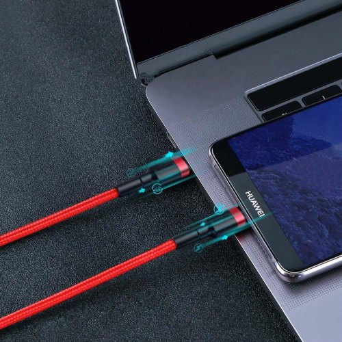 Кабель Baseus Cafule USB Cable Type-C to Type-C 3A 1m Red