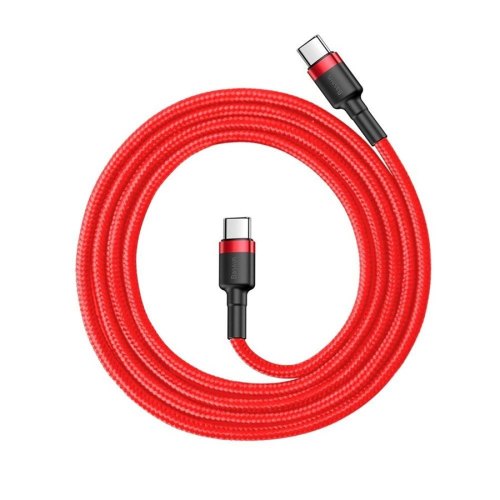 Кабель Baseus Cafule USB Cable Type-C to Type-C 3A 1m Red