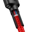 Кабель Baseus Cafule USB Cable Type-C to Type-C 3A 1m Red