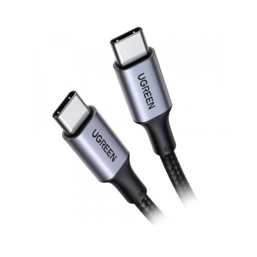 Кабель USB 2.0 Type-C M-M, 1.5 м, (20V/5A), (100W) Косм Сірий, Alu Case with Braid US316 UGREEN