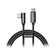 Кабель Baseus Legend Series Elbow USB3.1 Type-C M-M, 1 м, 100W (20V/5A) Black