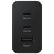 Мережевий зарядний пристрiй Samsung EP-T6530NBEGRU Trio 65W (2 Type-C+USB) Black