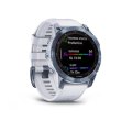 Смарт годинник Garmin Fenix 7 Sapphire Solar Mineral Blue DLC Titanium with Whitestone Band (010-02540-24)