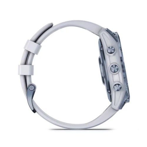 Смарт годинник Garmin Fenix 7 Sapphire Solar Mineral Blue DLC Titanium with Whitestone Band (010-02540-24)