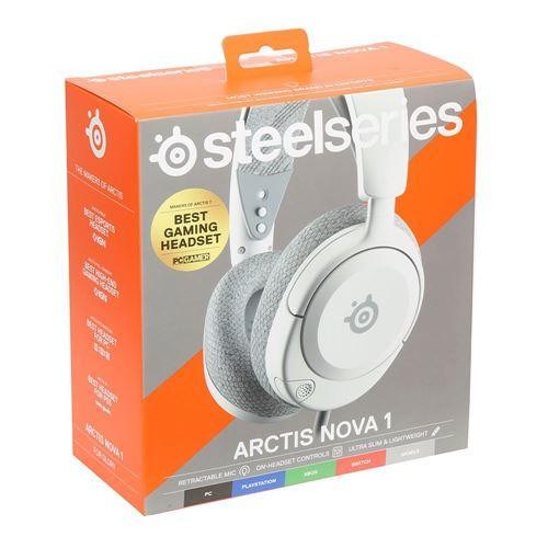 Гарнітура, SteelSeries Arctis Nova 1, white (61607)