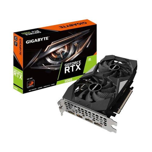 Відеокарта, Gigabyte GeForce RTX 2060 D6 12GB (GV-N2060D6-12GD) GDDR6, 192bit