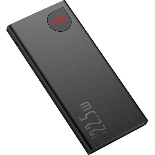 Зовнішній акумулятор (павербанк) Baseus Adaman Metal Digital Display PD3.0+QC3.0 22.5W 10000mAh Black (PPAD000001)