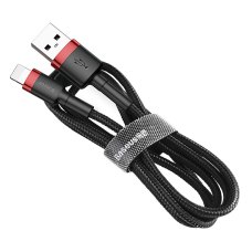 Кабель Baseus Cafule Cable USB For Lightning 2.4A 0.5M Red/Black
