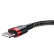 Кабель Baseus Cafule Cable USB For Lightning 2.4A 0.5M Red/Black