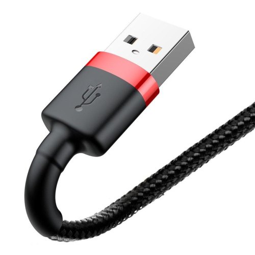 Кабель Baseus Cafule Cable USB For Lightning 2.4A 0.5M Red/Black