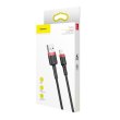 Кабель Baseus Cafule Cable USB For Lightning 2.4A 0.5M Red/Black