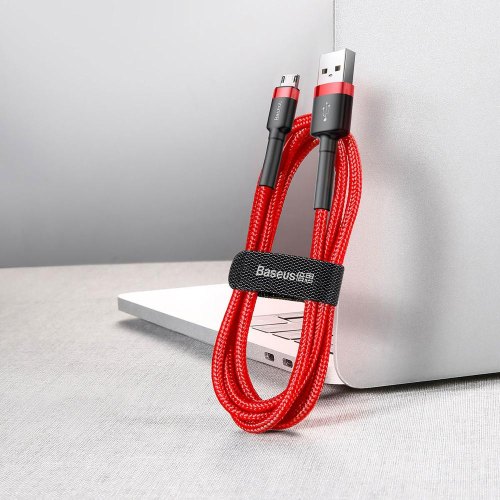 Кабель Baseus Cafule Cable USB For Micro 1.5A 2.0m Red/Red
