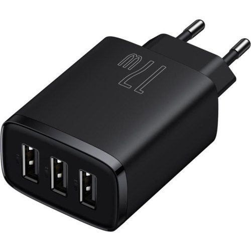 МЗП Baseus Compact Charger 3U 17W EU, Black
