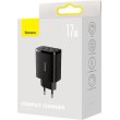 МЗП Baseus Compact Charger 3U 17W EU, Black