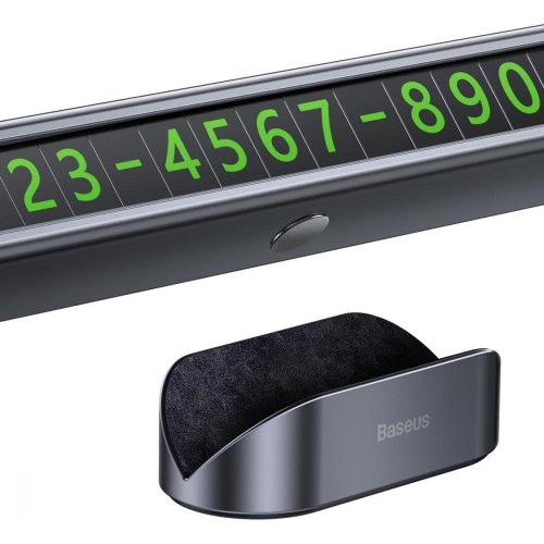 Паркувальна карта Baseus Square Bar Temporary Parking Number Plate Black