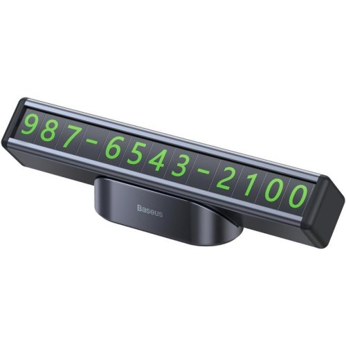 Паркувальна карта Baseus Square Bar Temporary Parking Number Plate Black