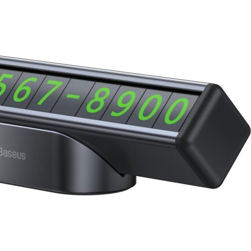 Паркувальна карта Baseus Square Bar Temporary Parking Number Plate Black