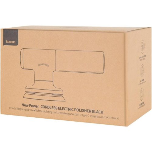 Пристрій для полірування автомобіля Baseus New Power Cordless Electric Polisher Black