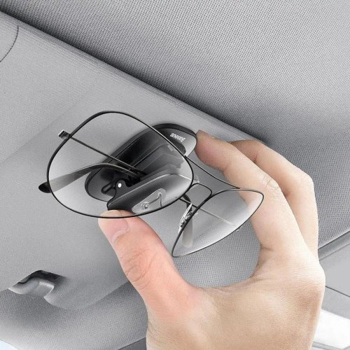 Автомобільний тримач для окуляр Baseus Platinum Vehicle eyewear clip （Paste type） Black