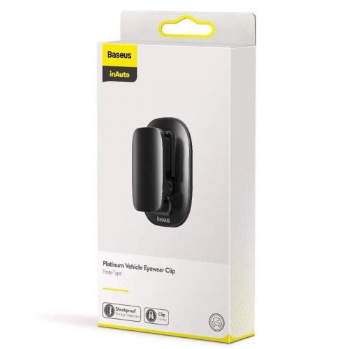 Автомобільний тримач для окуляр Baseus Platinum Vehicle eyewear clip （Paste type） Black
