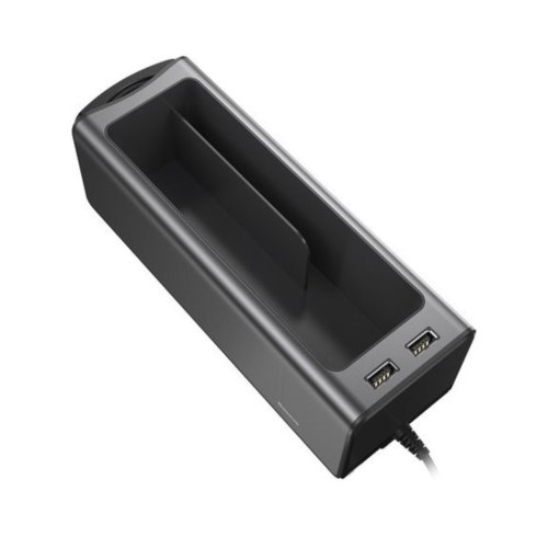 Автомобільний органайзер Baseus Deluxe Metal Armrest Console Organizer(dual USB power supply)Black