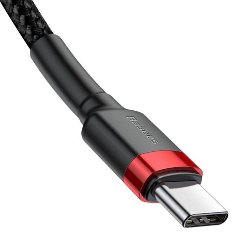 Baseus Cafule Series Type-C PD2.0 60W Flash charge Cable 20V 3A 1m Red black (CATKLF-G91)