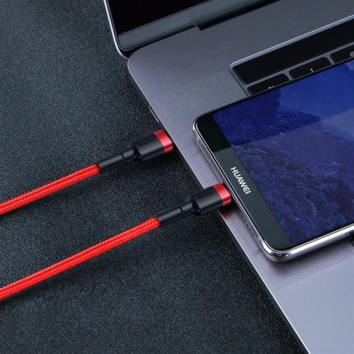 Baseus Cafule Series Type-C PD2.0 60W Flash charge Cable 20V 3A 1m Red black (CATKLF-G91)