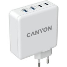 Мережевий зарядний пристрій CANYON Power adapter H-100 GaN PD 100W QC 3.0 30W White (CND-CHA100W01)
