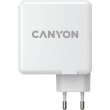 Мережевий зарядний пристрій CANYON Power adapter H-100 GaN PD 100W QC 3.0 30W White (CND-CHA100W01)