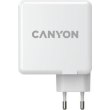 Мережевий зарядний пристрій CANYON Power adapter H-100 GaN PD 100W QC 3.0 30W White (CND-CHA100W01)