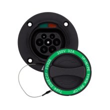 Розетка HiSmart для електромобілів Type 2 Mennekes (Male), 32A, 3-фазна